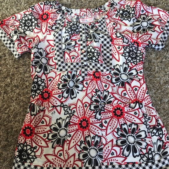 Koi scrub top